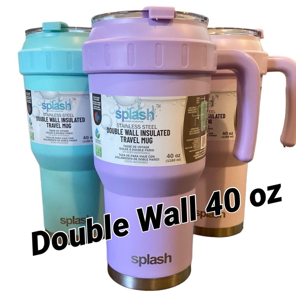 🌸40 oz Stainless Steel Travel Mug